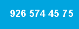 926 574 45 75 926 574 45 75